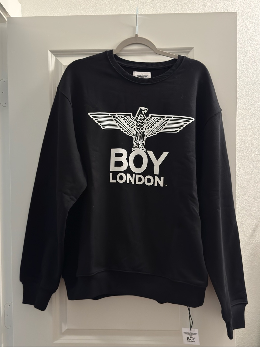 BOY London Heavyweight Crewneck Sweatshirt Black – Size Large NWT